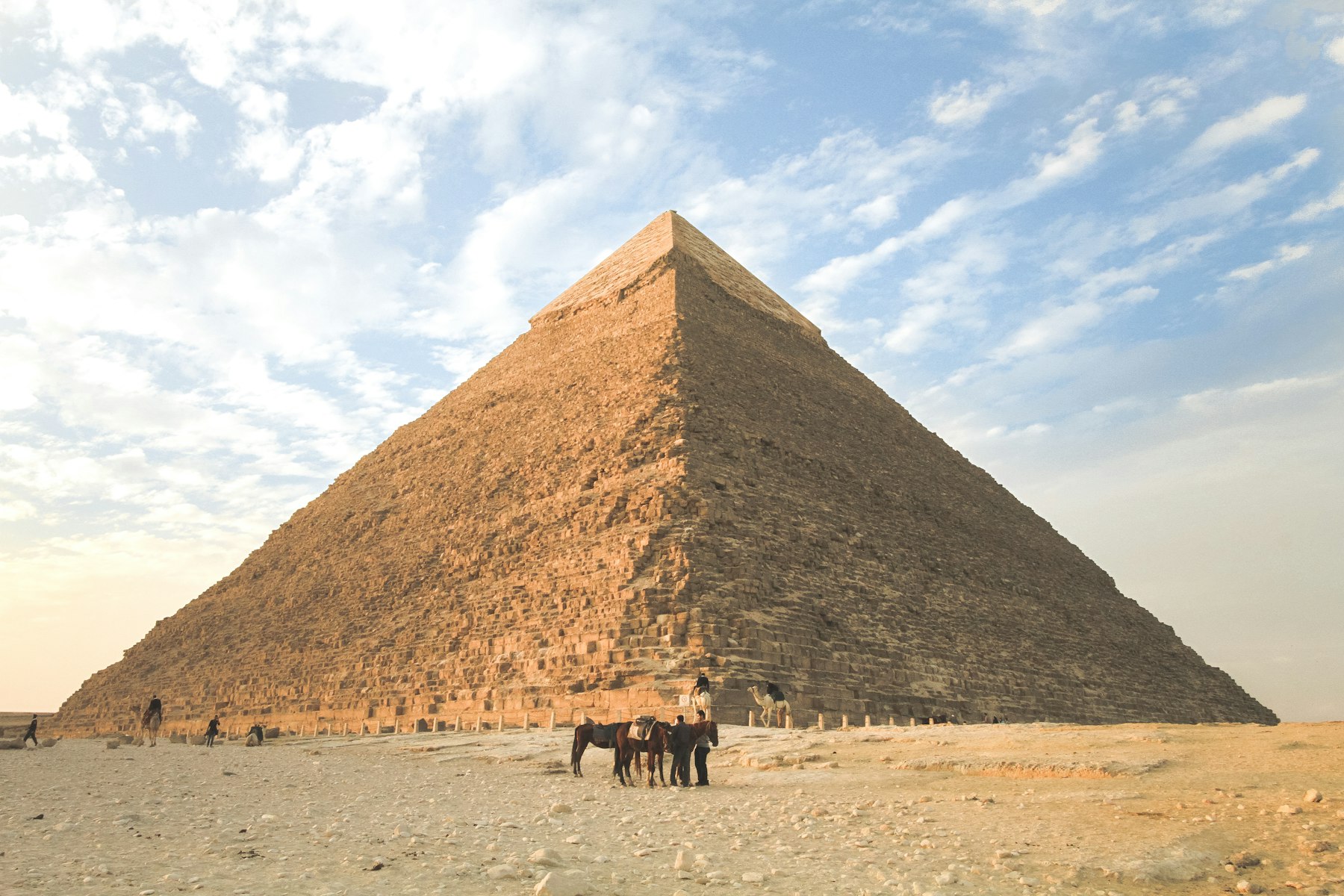 Pyramids and camel
